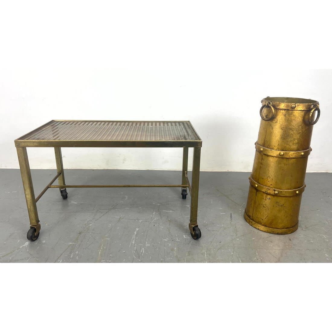 2 pcs Italian Gilt Iron Furniture.