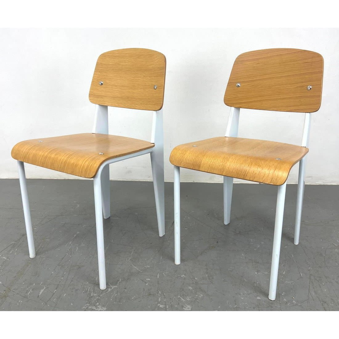 Pr Jean Prouve inspired Side Chairs  362da8