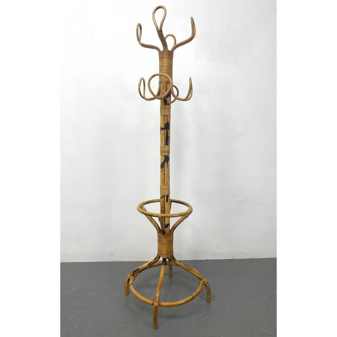 Bamboo Wrapped Rattan Standing