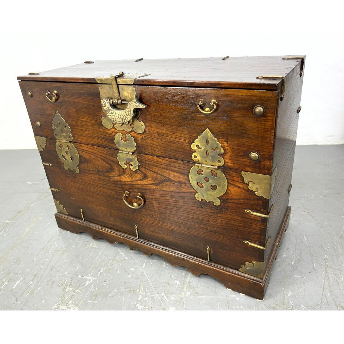 Asian Style Campaign Trunk Cabinet