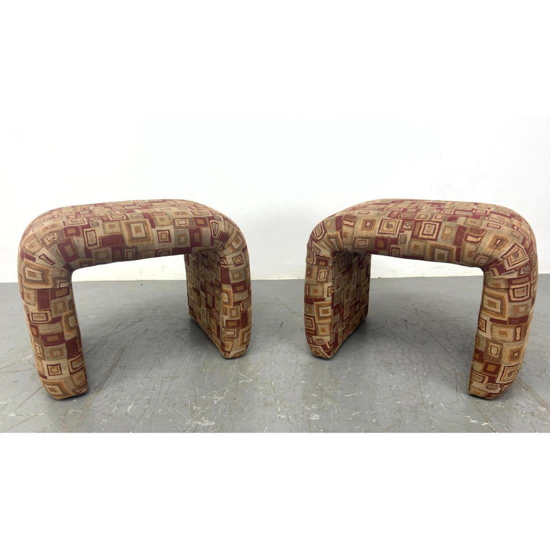 Pair Fully Upholstered U Shaped 362e32