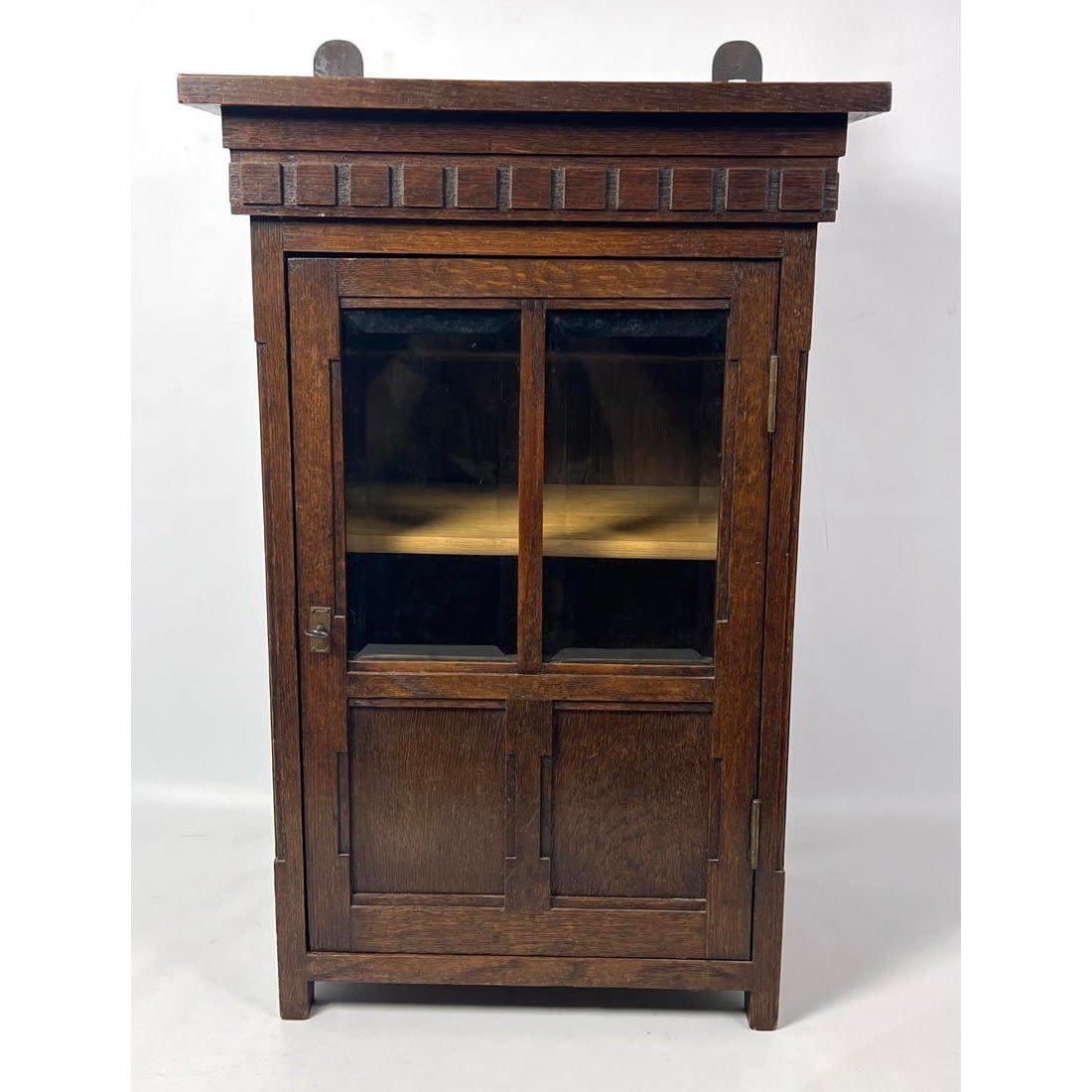 Miniature Arts and Crafts Oak Cabinet