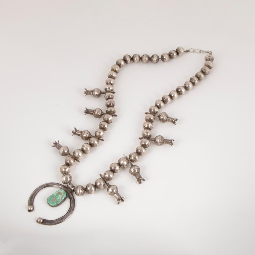 DINé [NAVAJO], SILVER AND TURQUOISE