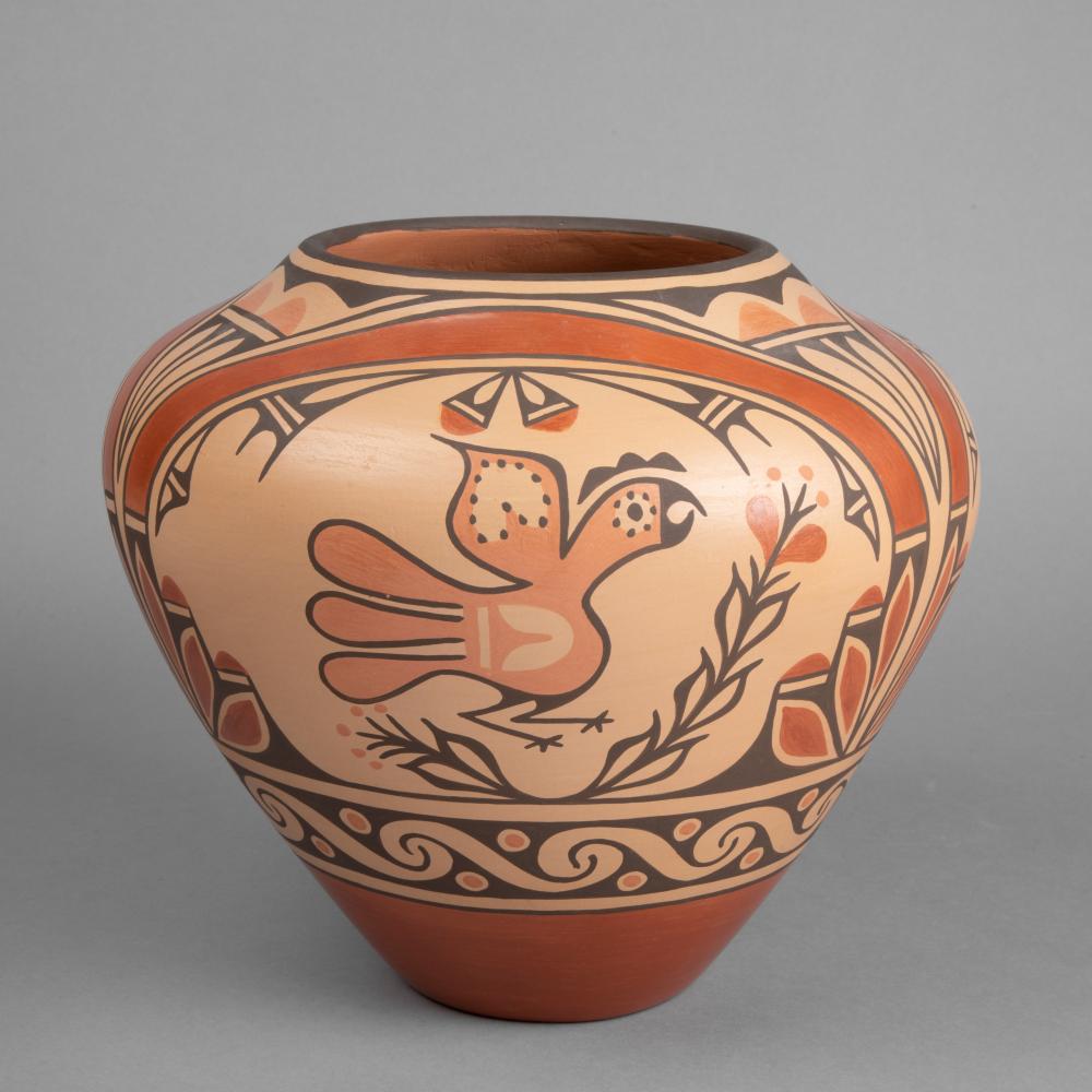 RUBY PANANA, POLYCHROME JAR, CA.