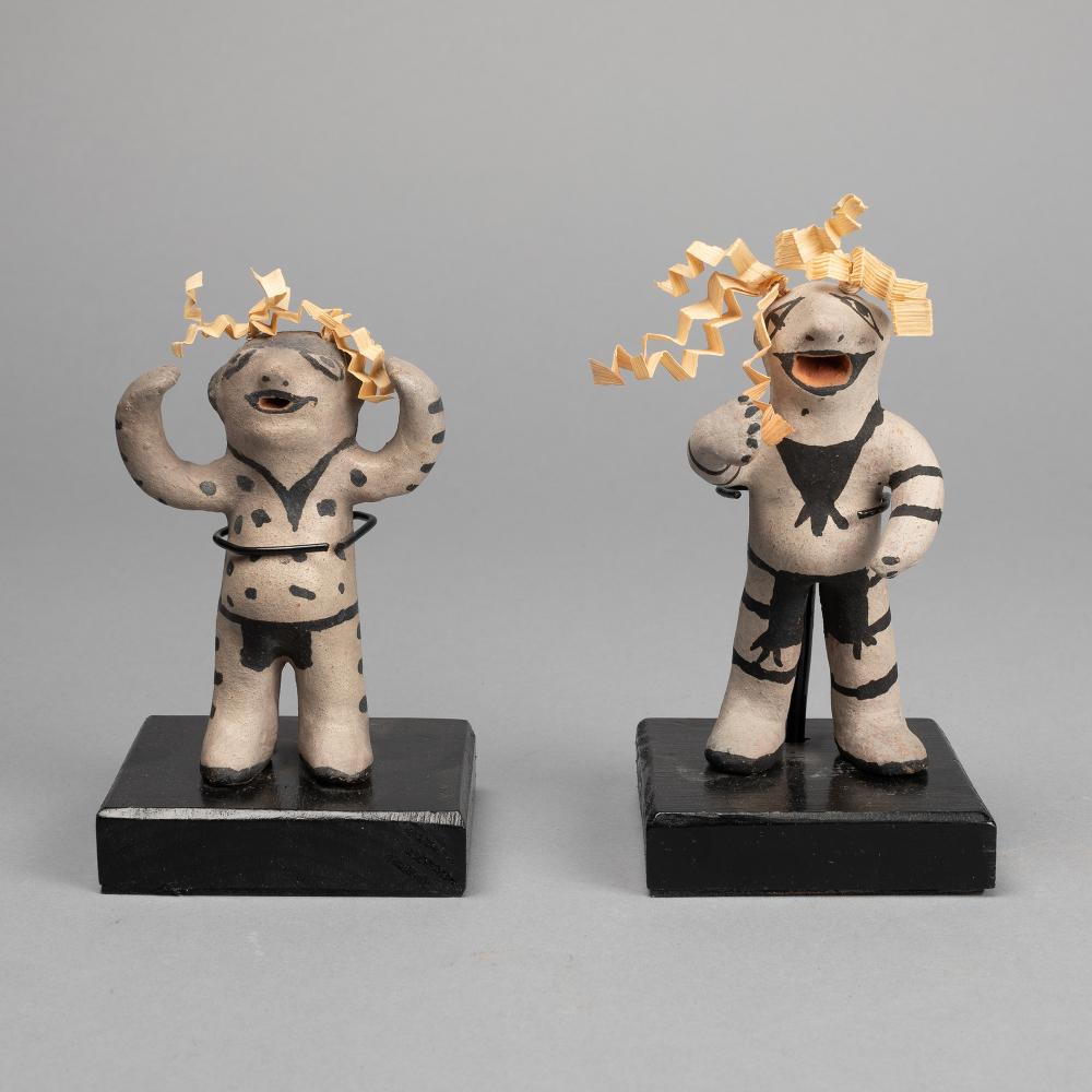 COCHITI, PAIR OF FIGURESCochiti,