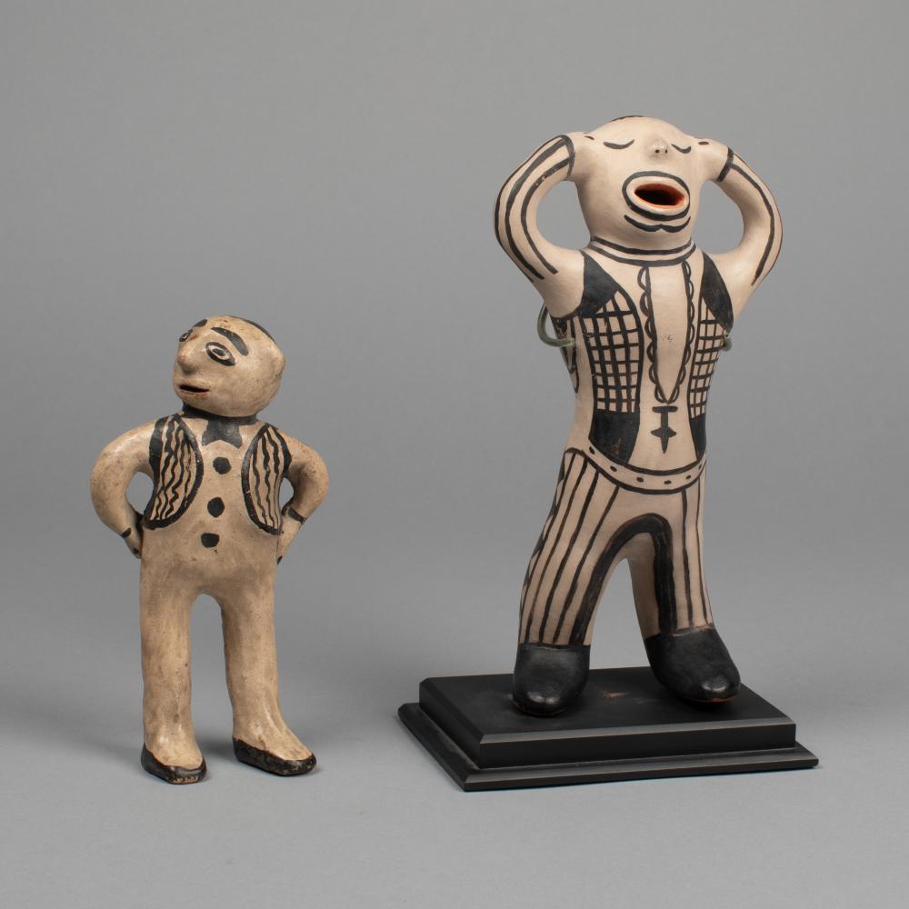 IVAN LEWIS, PAIR OF COCHITI FIGURESPair