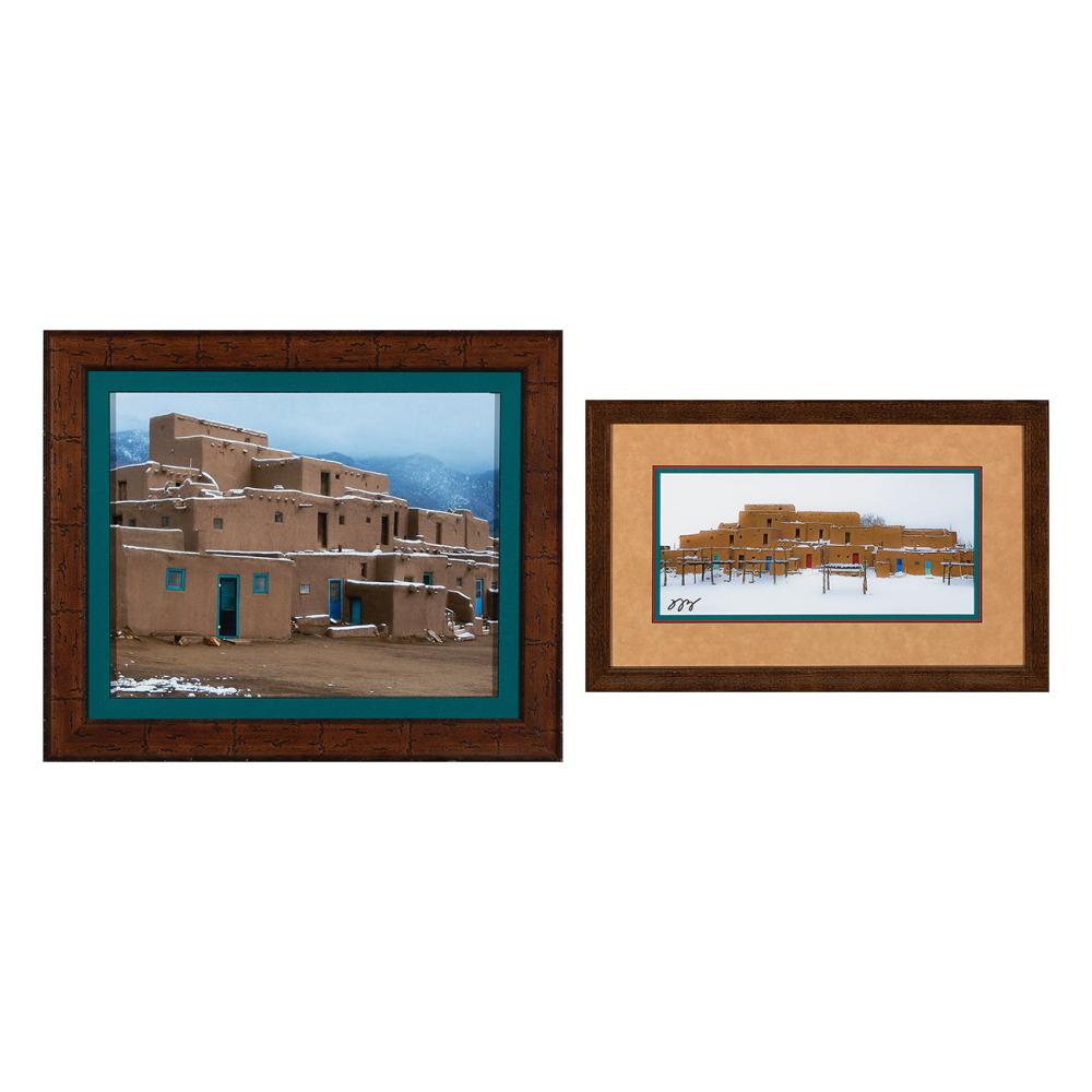 DEBBIE LUJAN, PAIR OF TAOS WINTER SCENES: