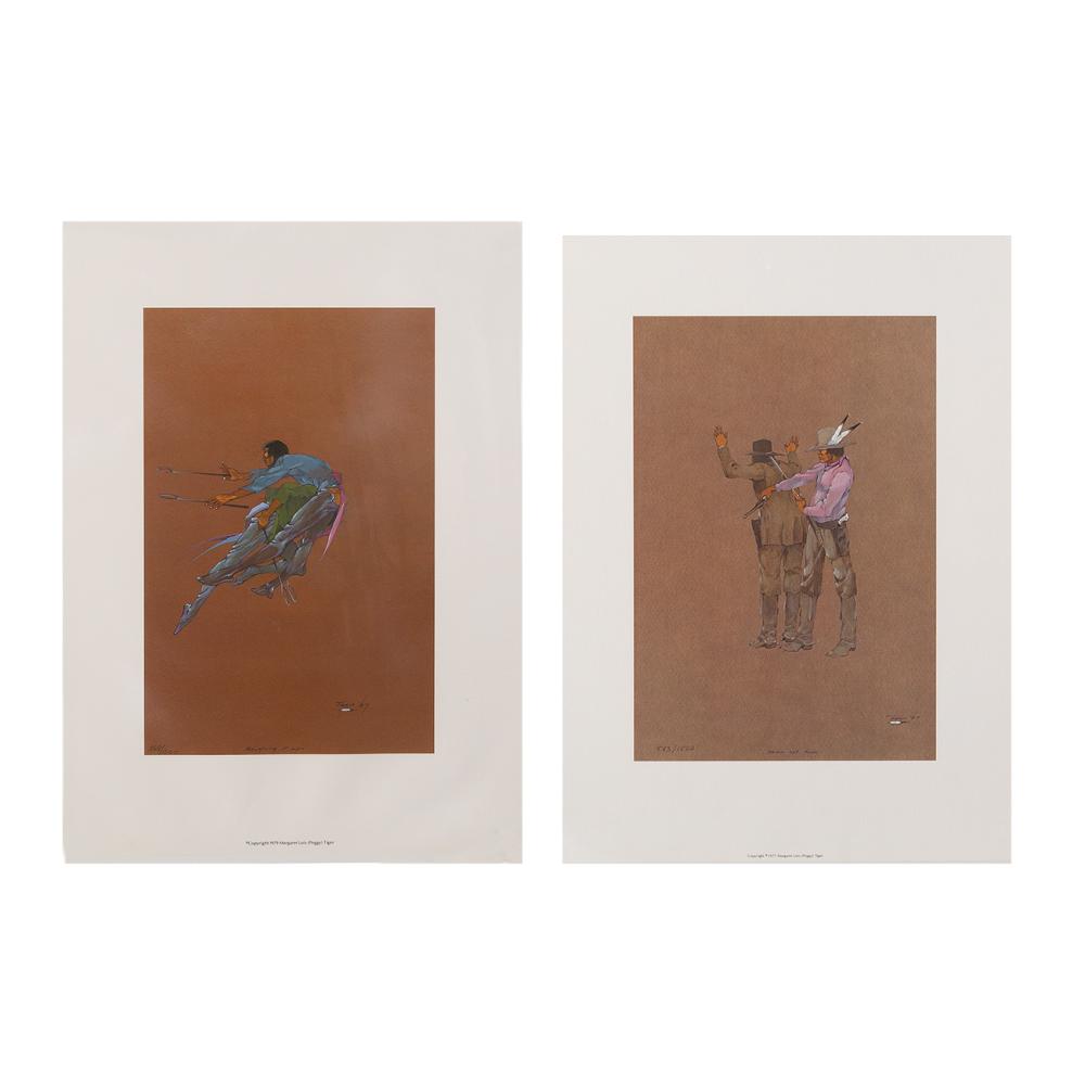 JEROME RICHARD TIGER PAIR OF PRINTS  3630ee