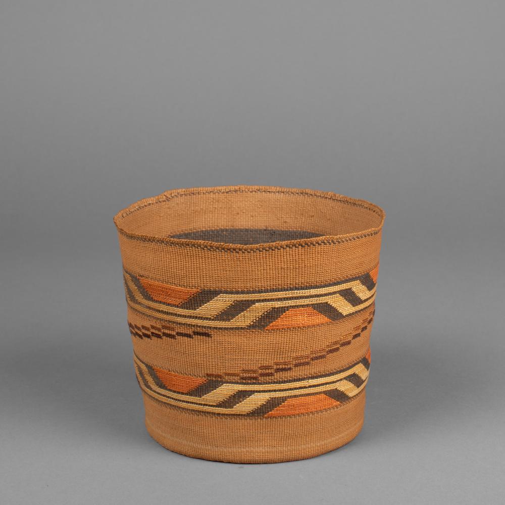 TLINGIT POLYCHROME BASKET WITH 363124