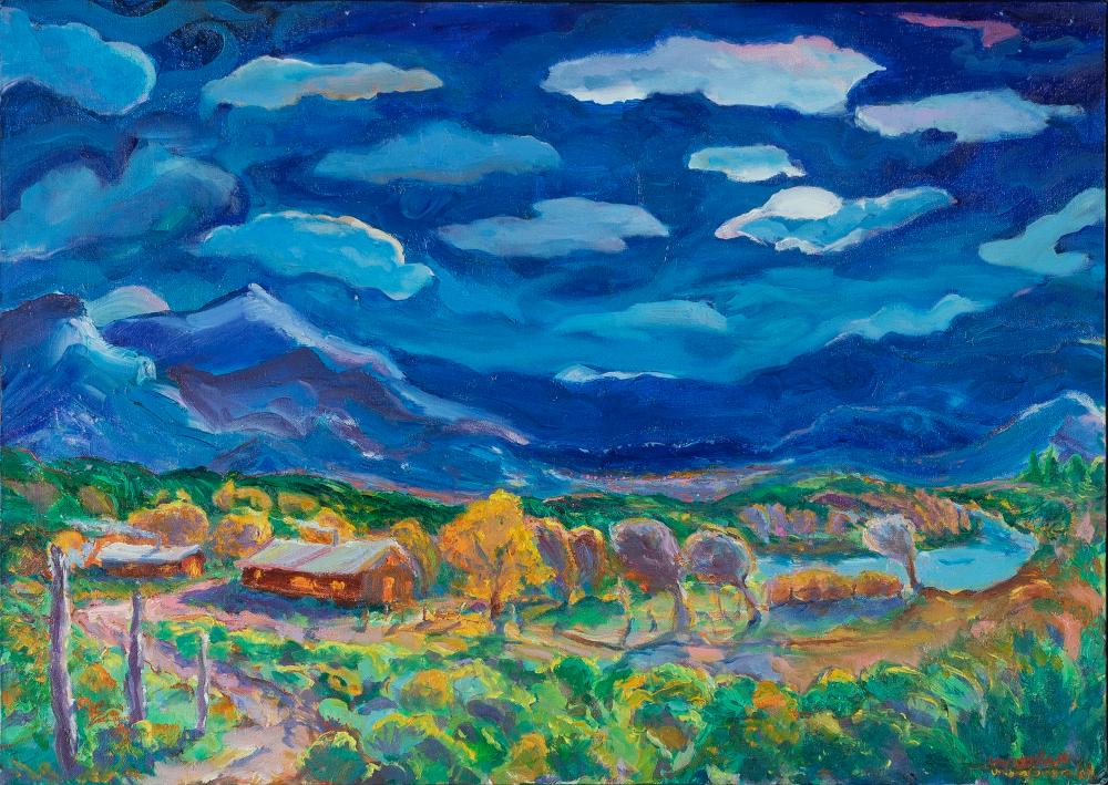 PAT WOODALL, MOON OVER NEW MEXICO,