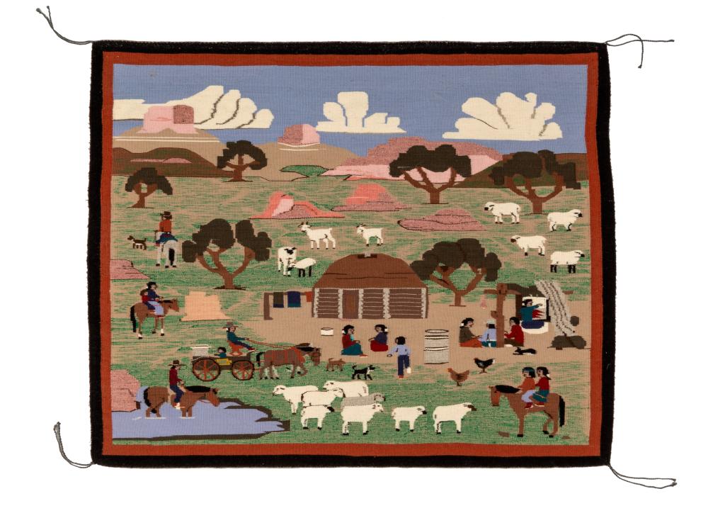 DINé [NAVAJO], PICTORIAL TEXTILEDiné