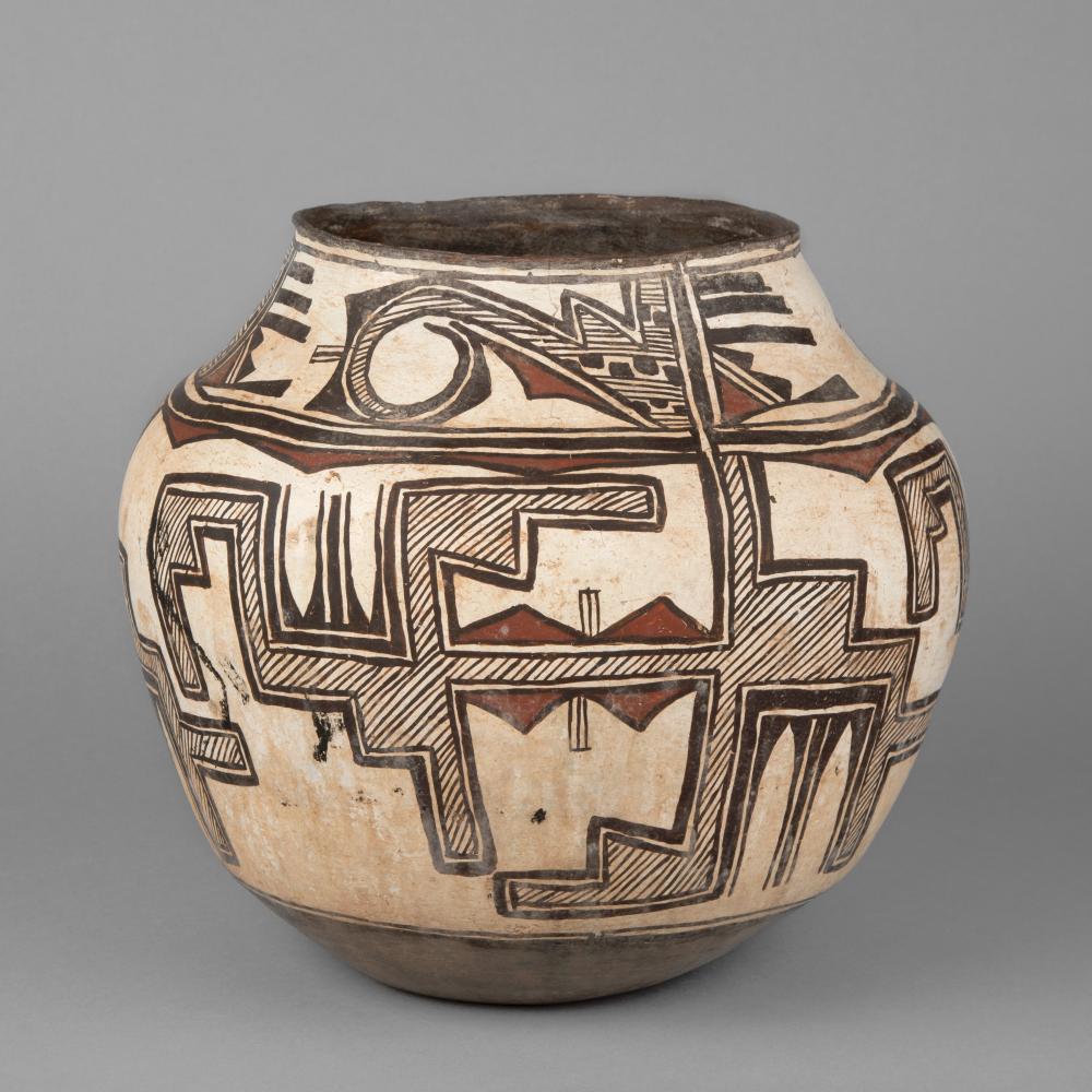 ZUNI RAINBIRD POLYCHROME JAR  3632af