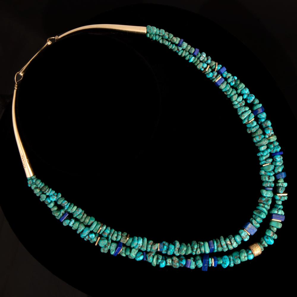 CHARLES LOLOMA, TWO STRAND NECKLACE