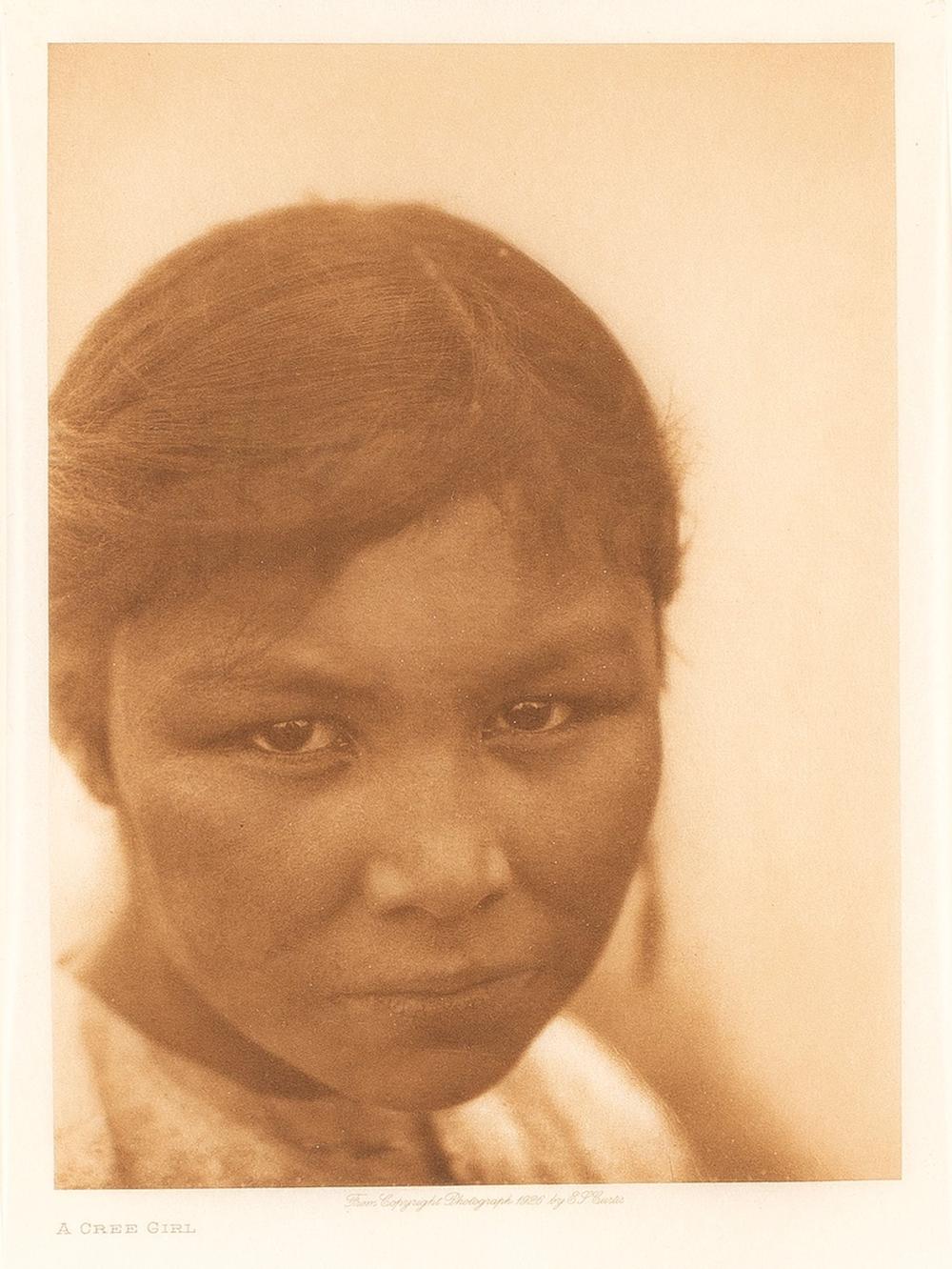 EDWARD S. CURTIS, A CREE GIRL, 1926Edward