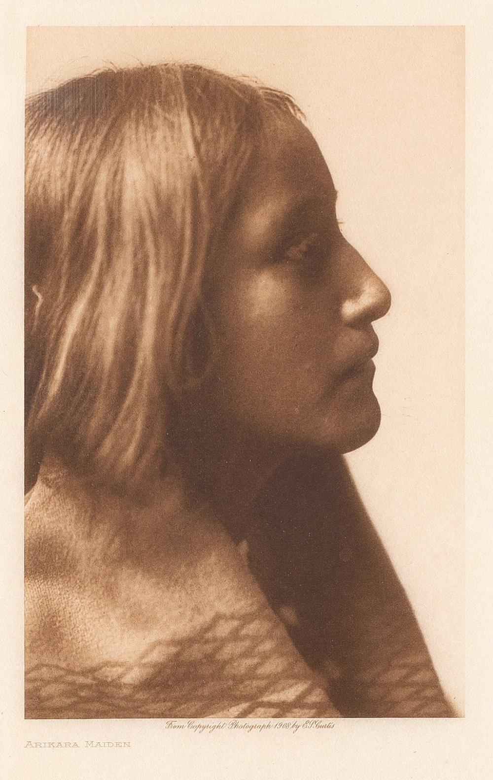 EDWARD S CURTIS ARIKARA MAIDEN  3633de