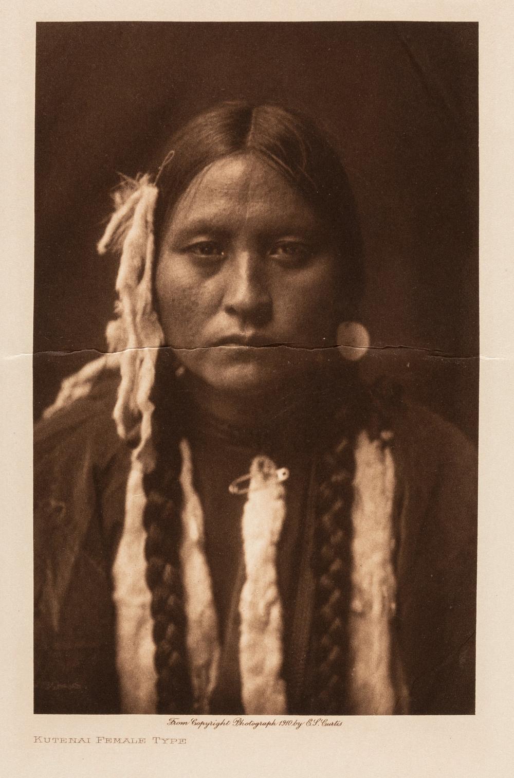 EDWARD S CURTIS KUTENAI FEMALE 3633df