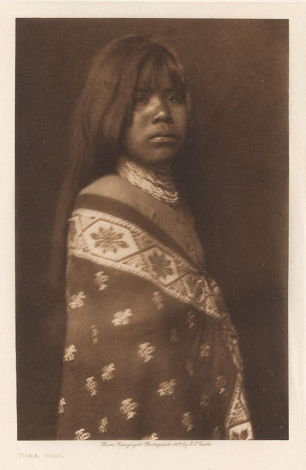 EDWARD S. CURTIS, YUMA GIRL, 1907Edward