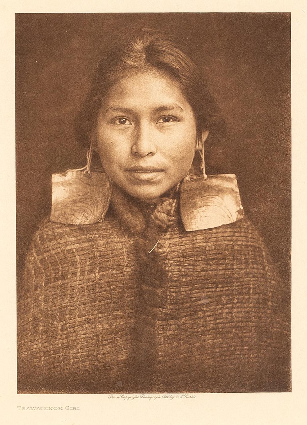 EDWARD S CURTIS TSAWATENOK GIRL  3633e8