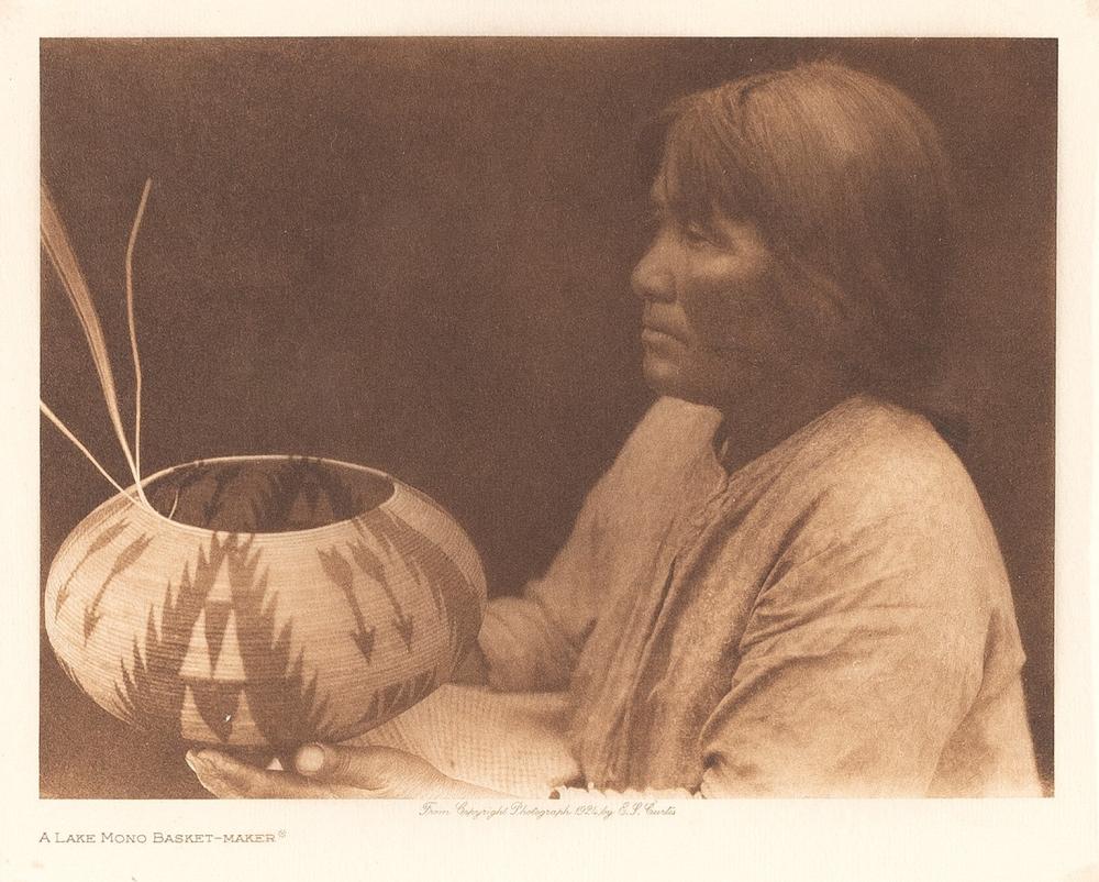 EDWARD S. CURTIS, A LAKE MONO BASKET