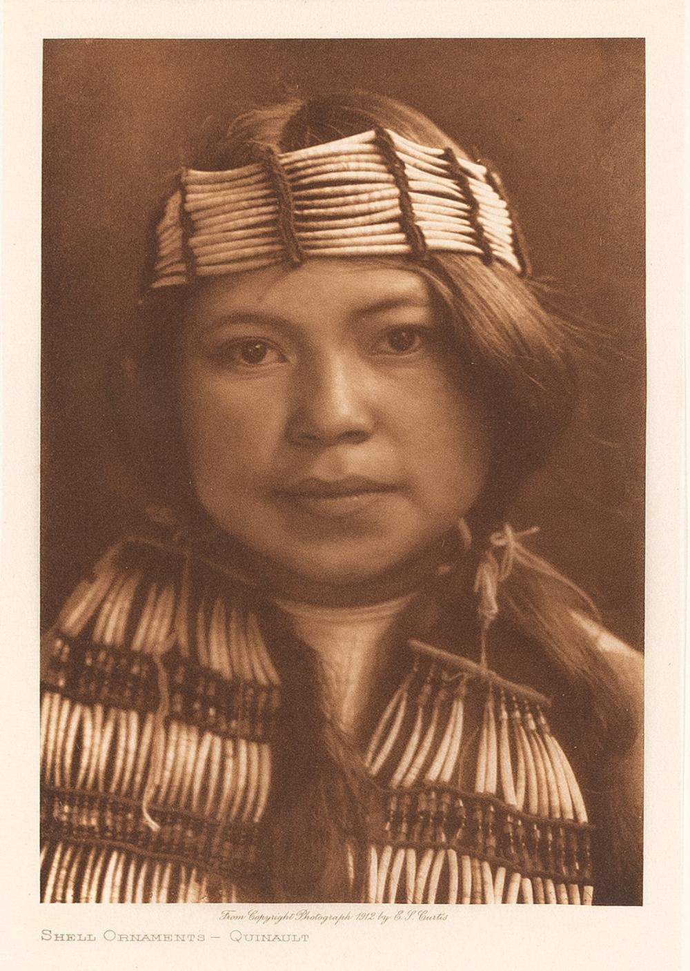 EDWARD S. CURTIS, SHELL ORNAMENTS
