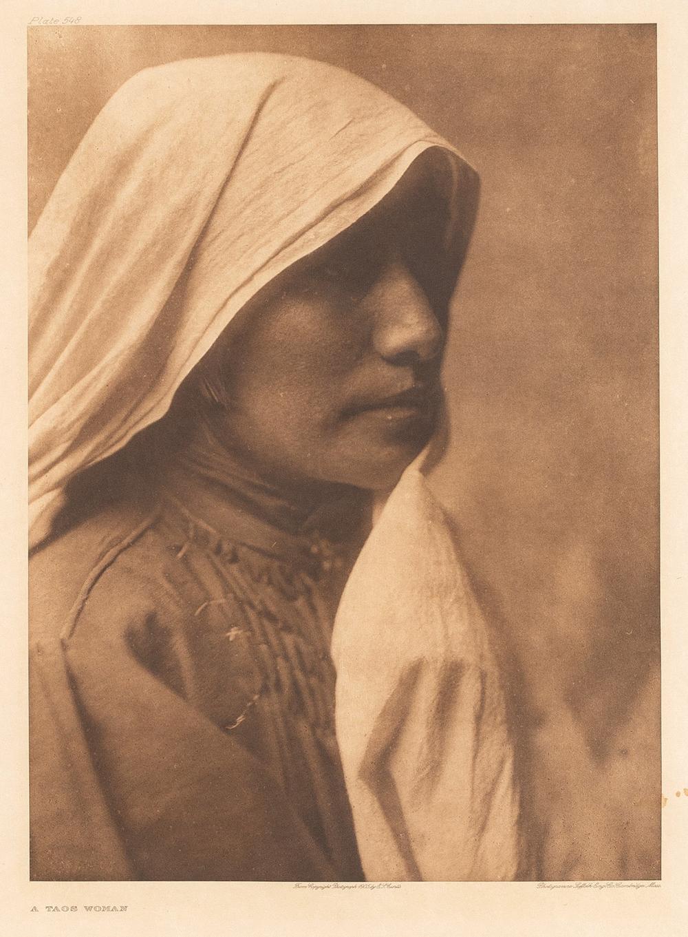 EDWARD S CURTIS A TAOS WOMAN  363402