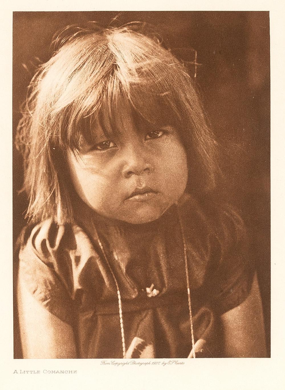 EDWARD S CURTIS A LITTLE COMANCHE  3633fd