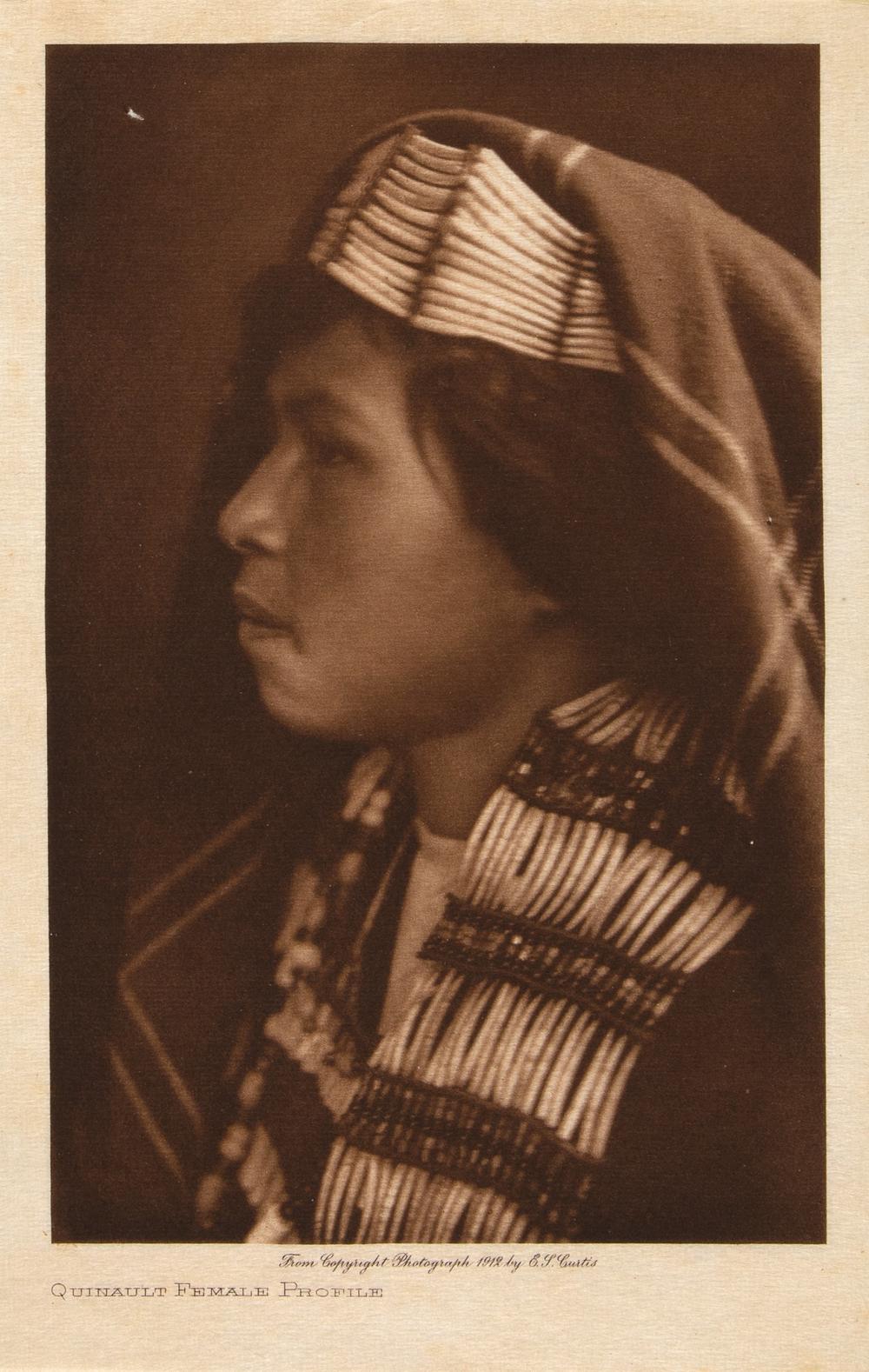 EDWARD S. CURTIS, QUINAULT FEMALE