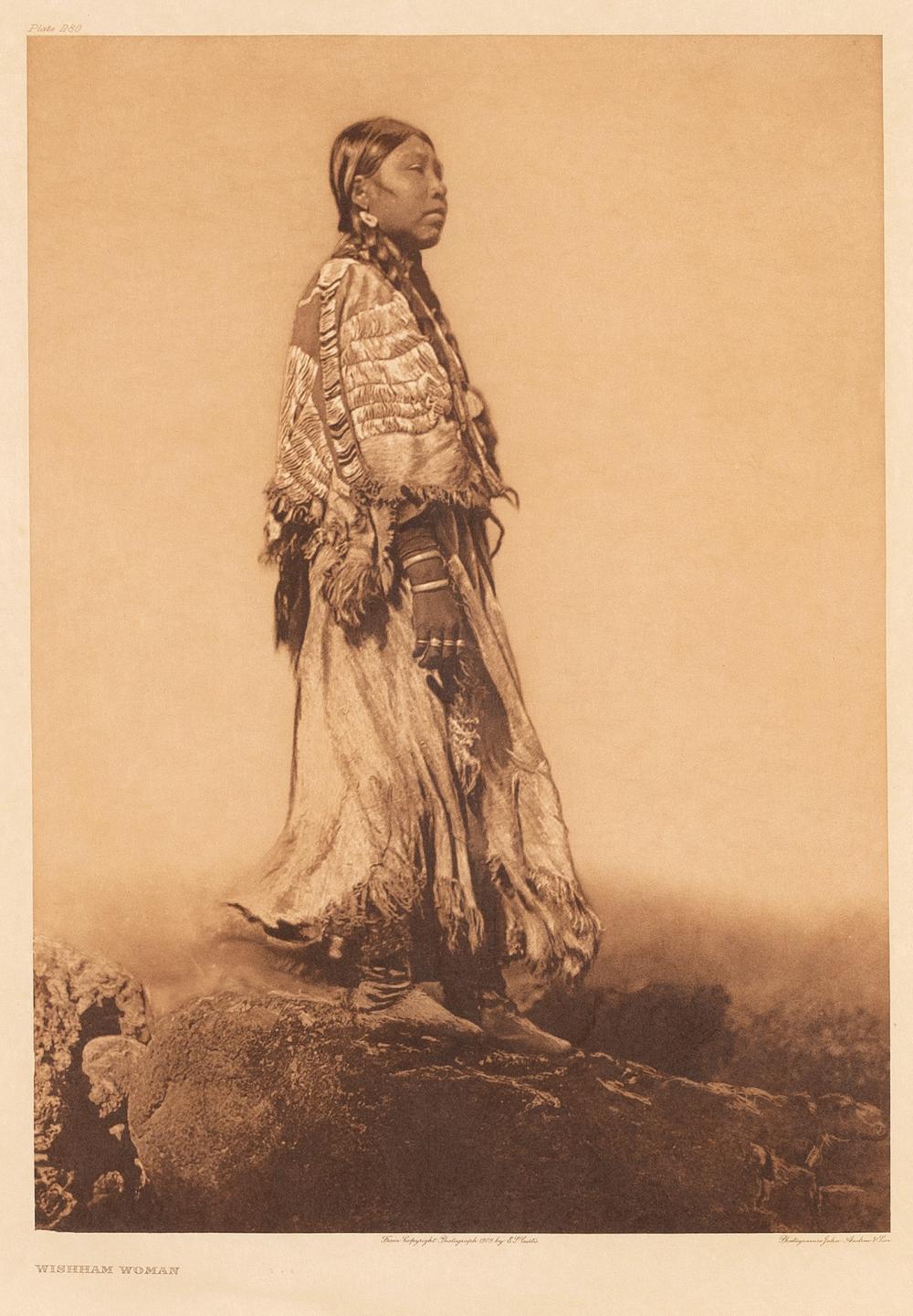 EDWARD S CURTIS WISHHAM WOMAN  363414