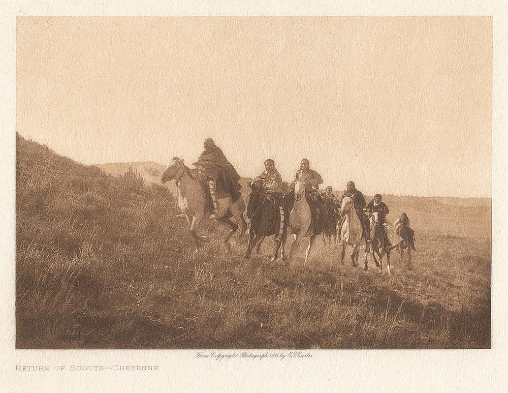 EDWARD S CURTIS RETURN OF SCOUTS 36341d