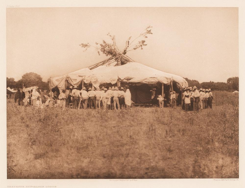 EDWARD S CURTIS CHEYENNE SUN DANCE 36341b