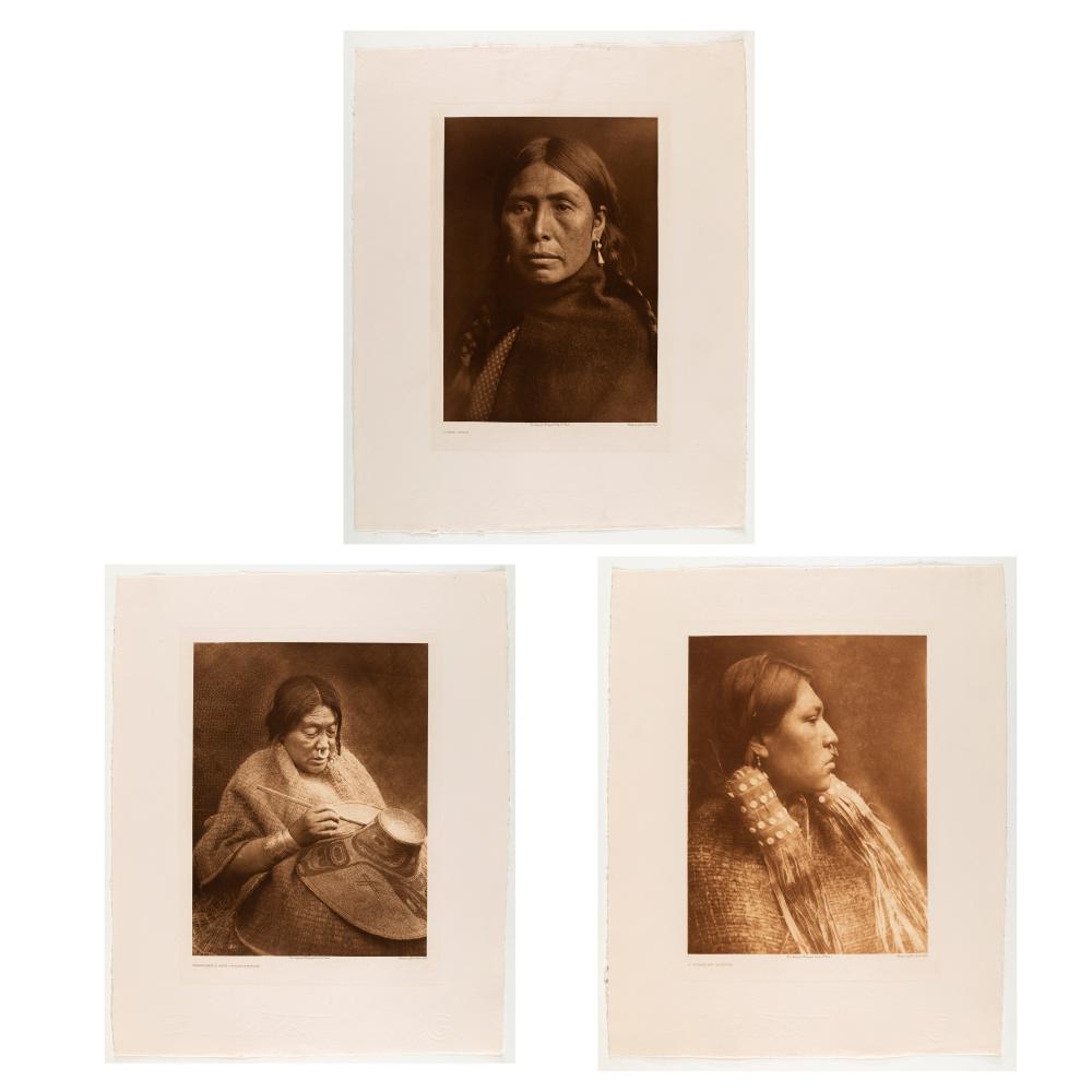 EDWARD S. CURTIS, GROUP OF THREE