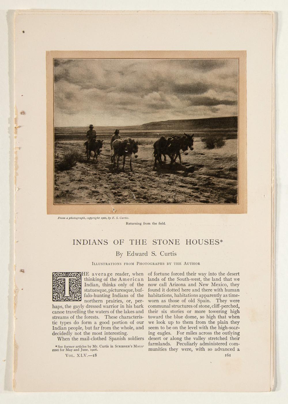 EDWARD S. CURTIS, INDIANS OF THE