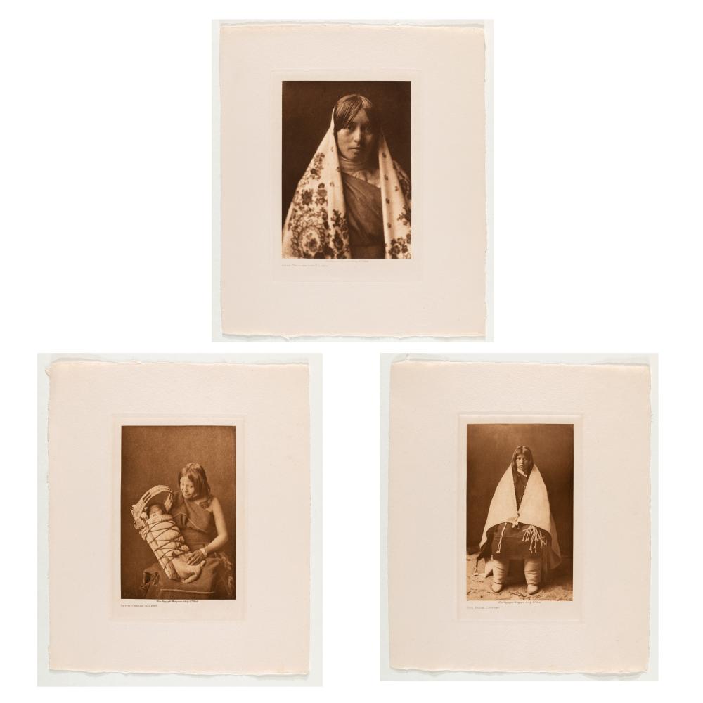 EDWARD S. CURTIS, GROUP OF THREE