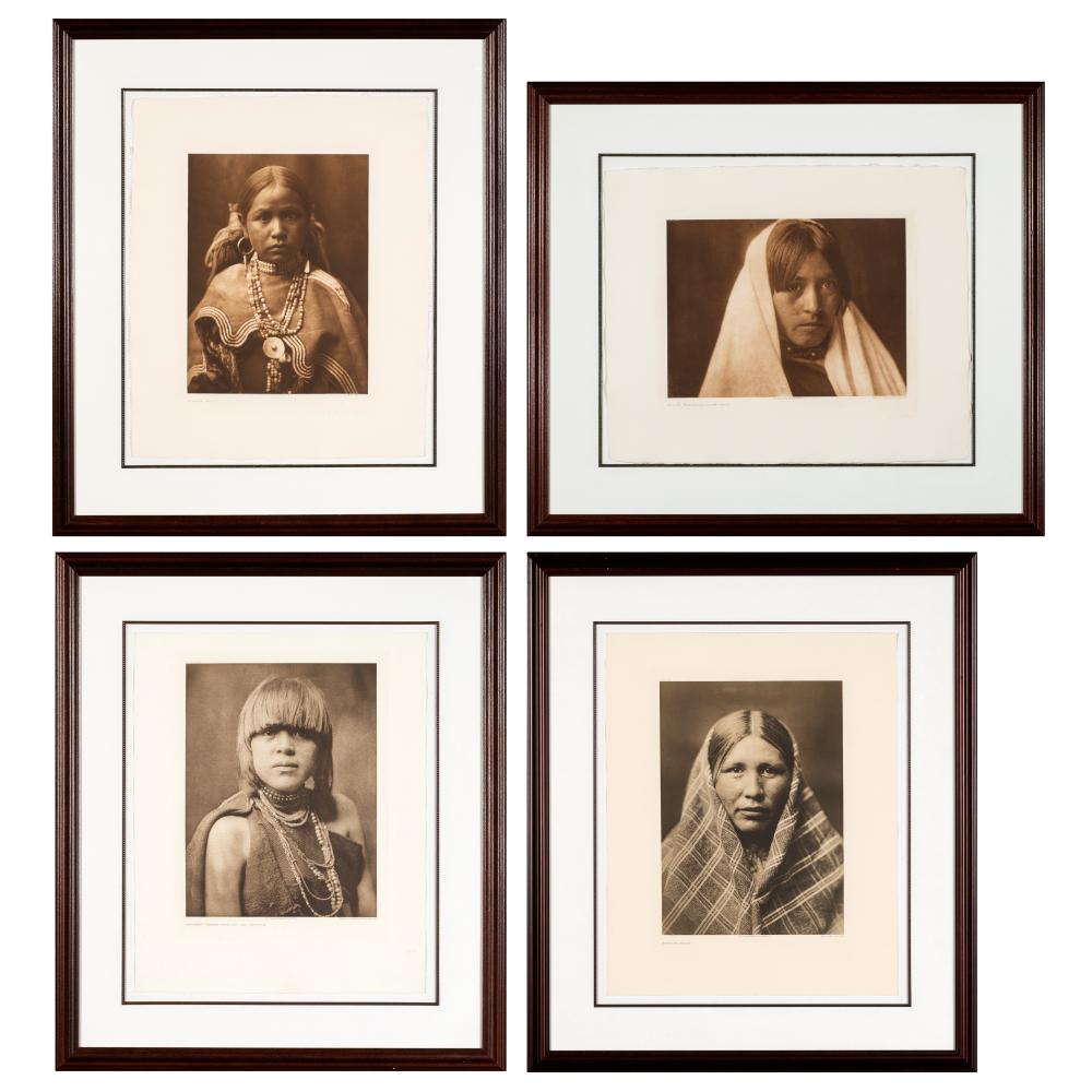 EDWARD S. CURTIS, GROUP OF FOUR MAIDENS