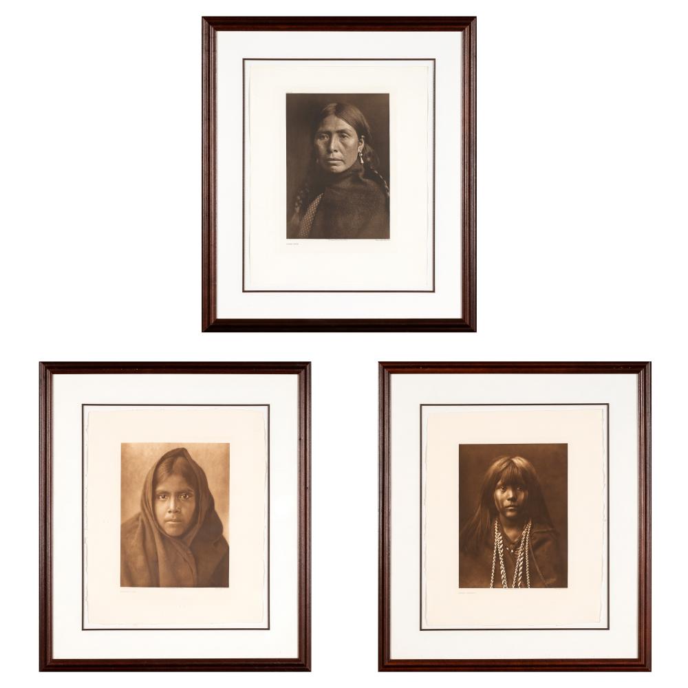 EDWARD S. CURTIS, GROUP OF THREE