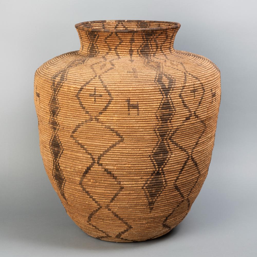 APACHE, OLLA BASKET, CA. 1900Apache,