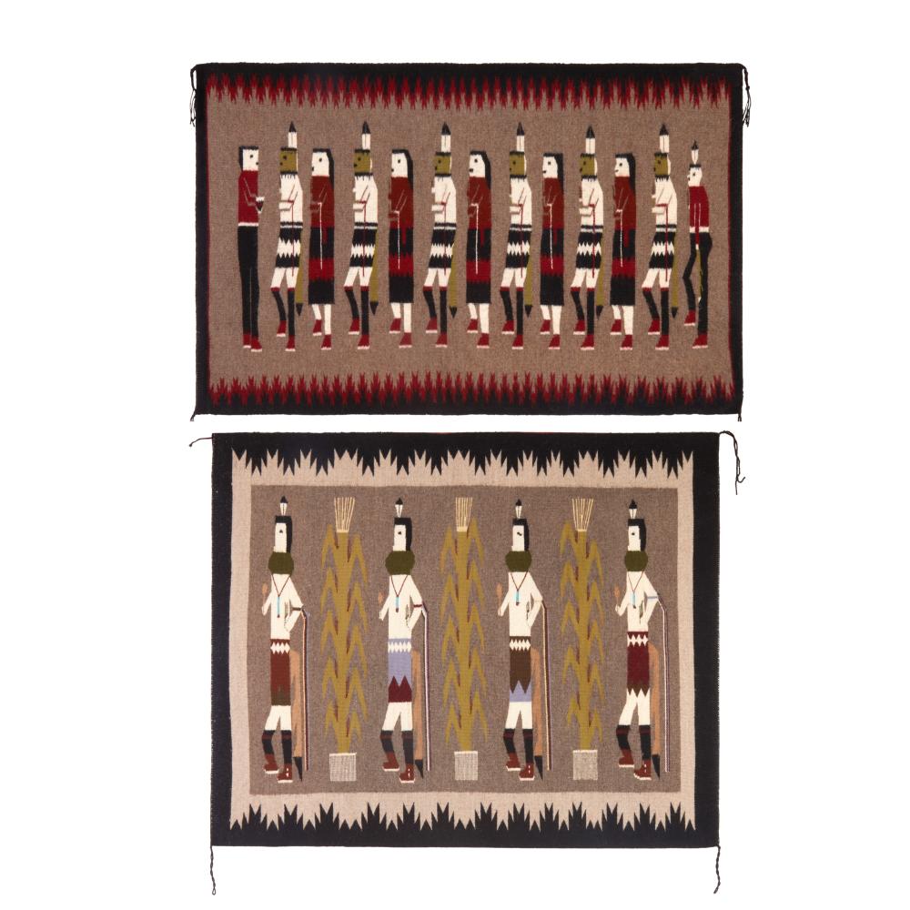 DINé [NAVAJO], PAIR OF FOUR CORNERS