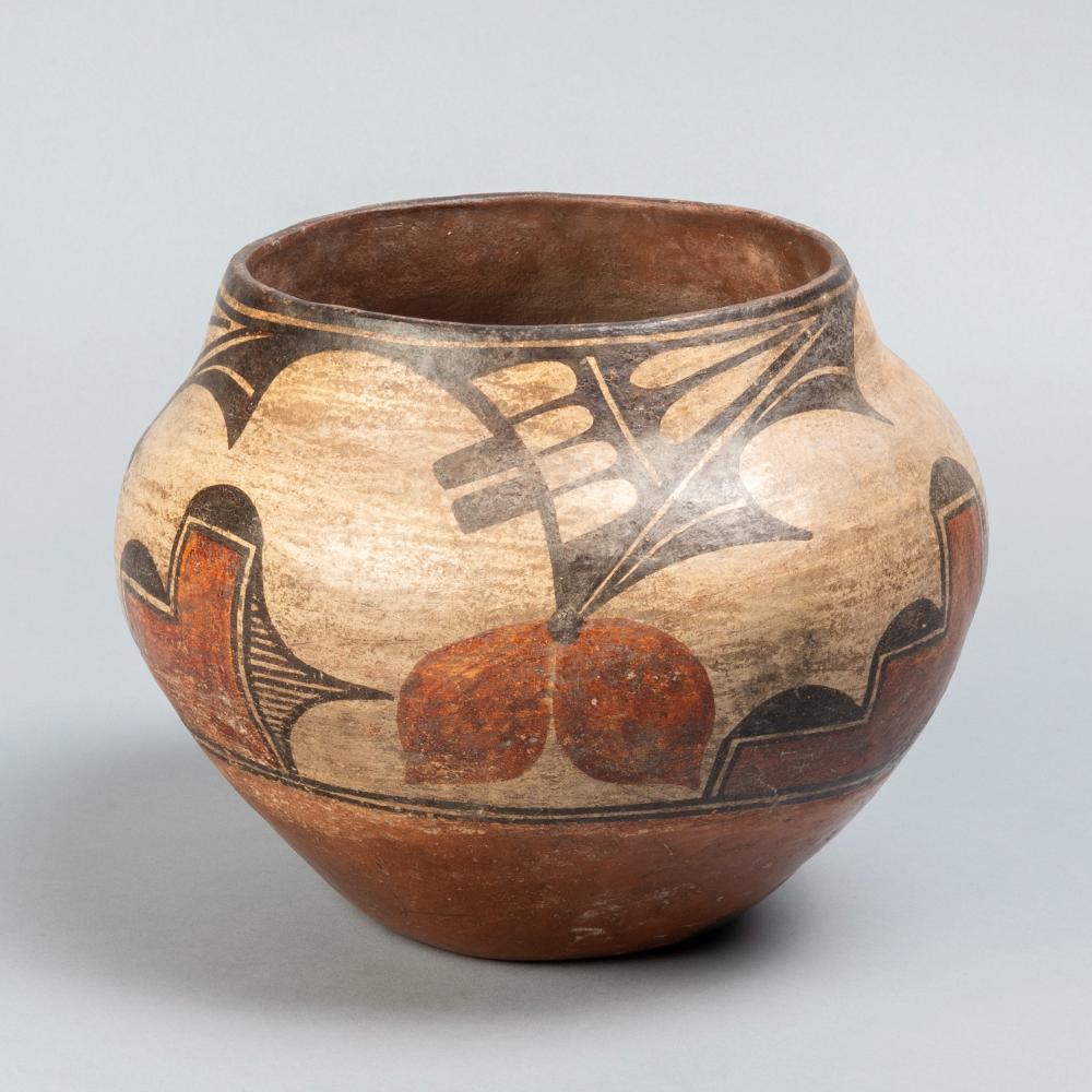 ZIA POLYCHROME JAR, CA. 1920SZia,