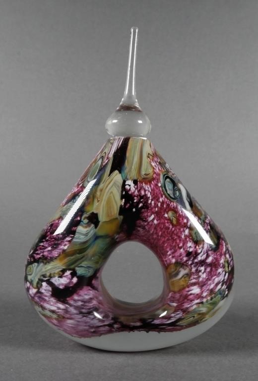 PERFUME BOTTLE SIGNED STUDIO ART 3638bb