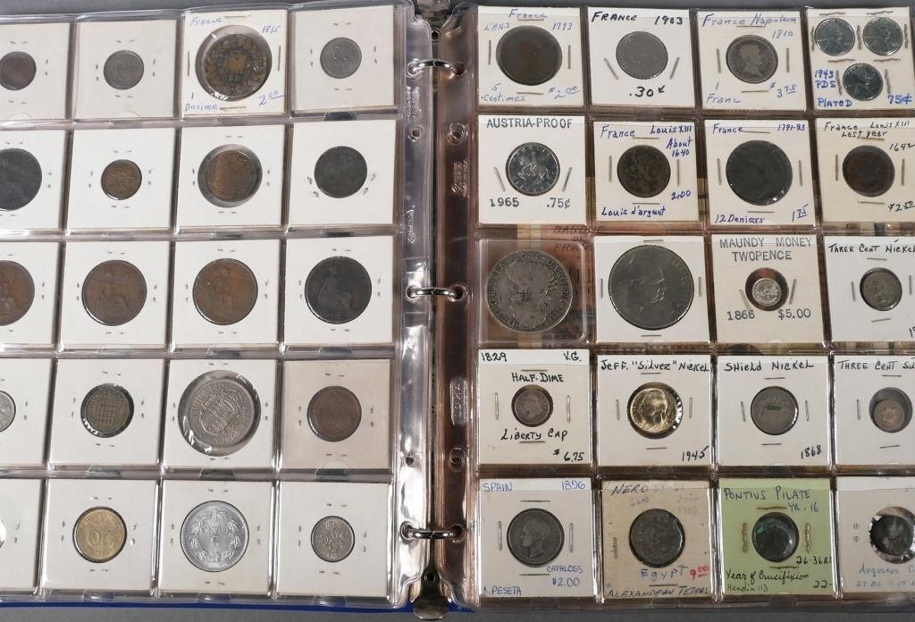 COIN COLLECTION IN ALBUM10 pages 3638ed