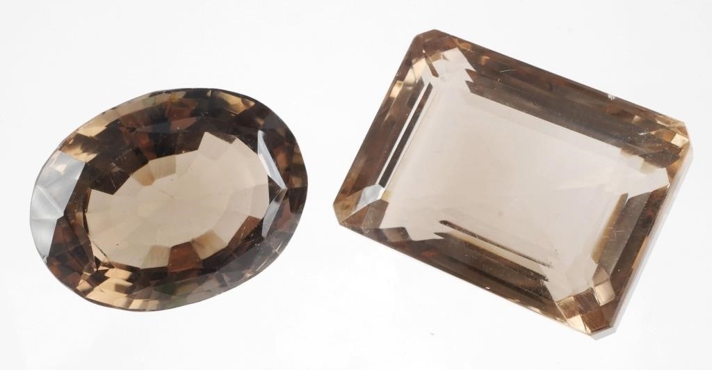 SMOKEY QUARTZ 109 CT 189 CT 2PCS109 3638ee