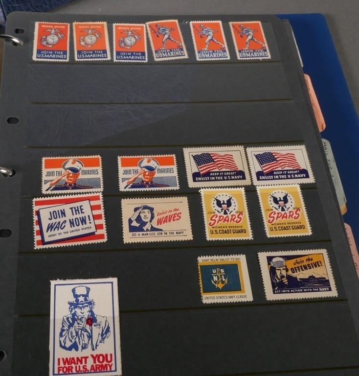 WWII CINDERELLA STAMP COLLECTION1940's