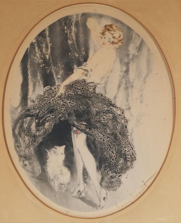 LOUIS ICART, ETCHING, SIGNEDColor