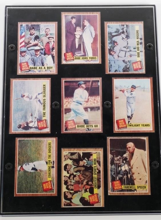 BABE RUTH 1962 TOPPS BASEBALL CARDS 36398f