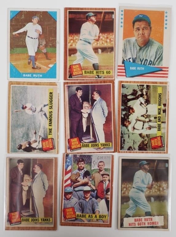 BABE RUTH TCG FLEER 9PCSTopps Babe