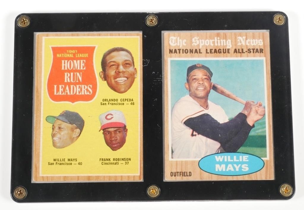 WILLIE MAYS 395 54 2PCSThe Sporting 363989