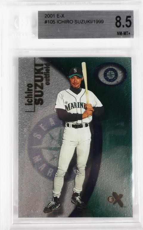 2001 FLEER E X ICHIRO SUZUKI RC 36399d