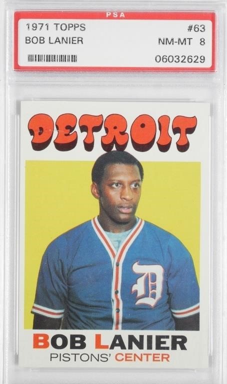 1971 TOPPS BOB LANIER RC 63 PSA 3639ab