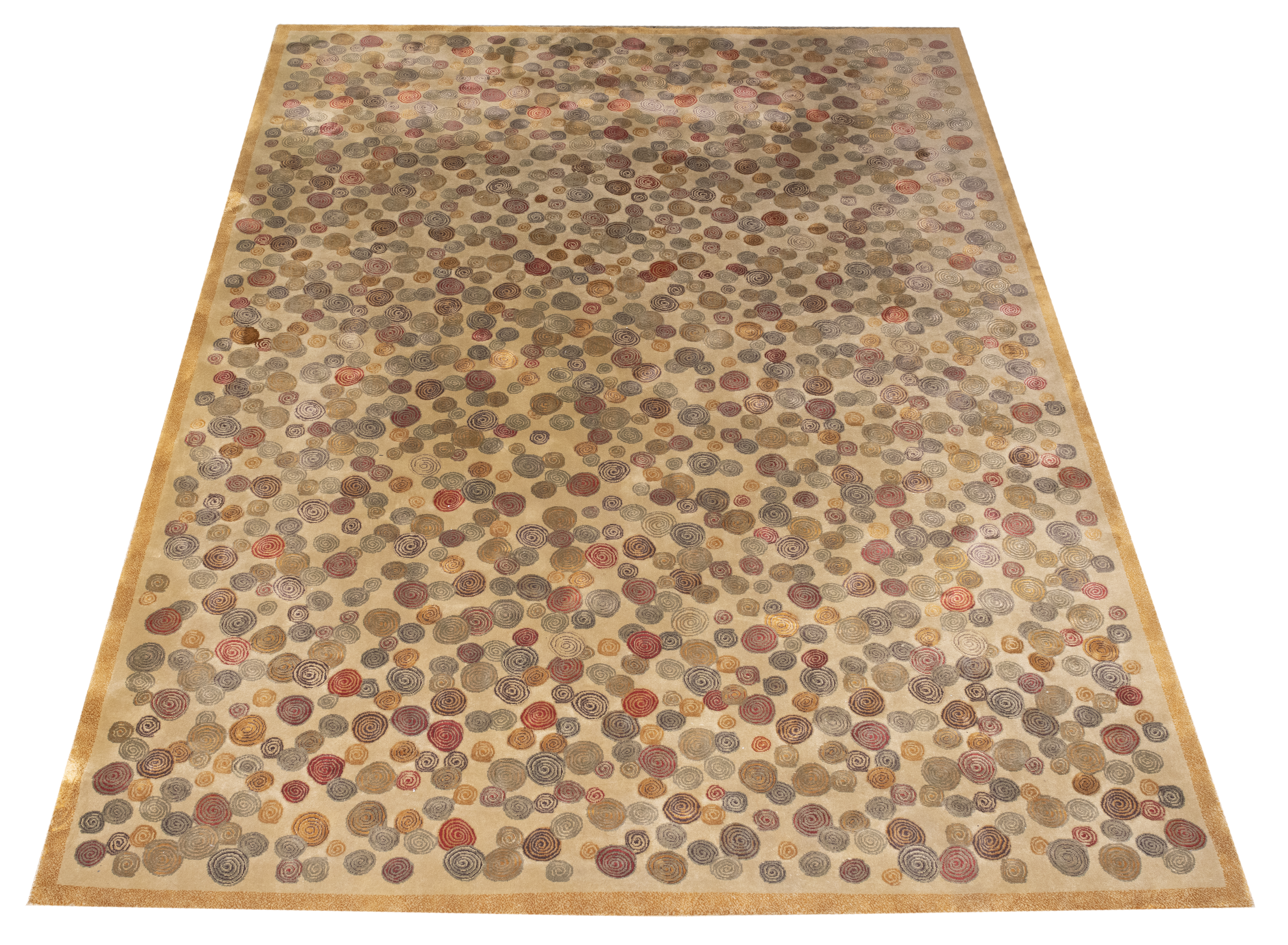 MODERN RUG WITH MULTICOLORED SWIRL 3639a6