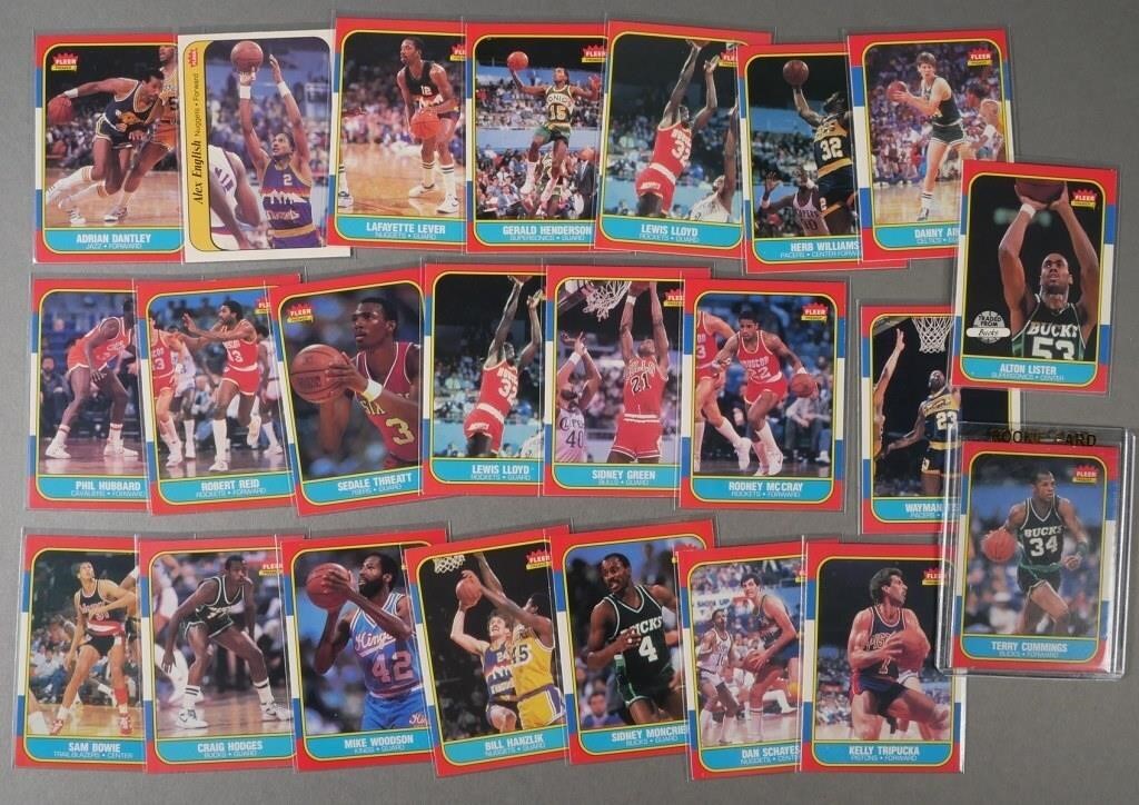 1986-87 FLEER BASKETBALL PARTIAL